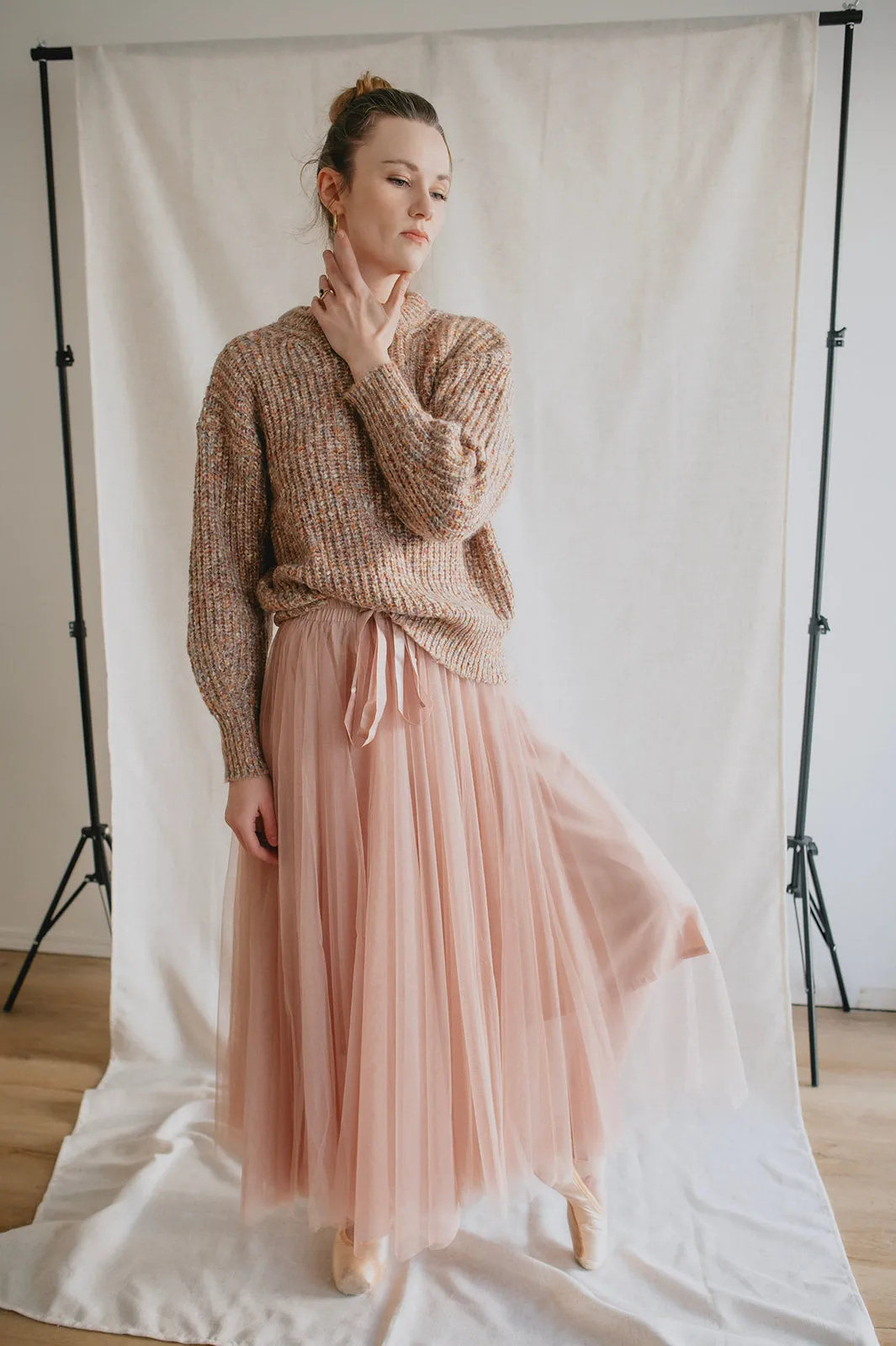 The Misty Melange Pullover Sweater - PLUS