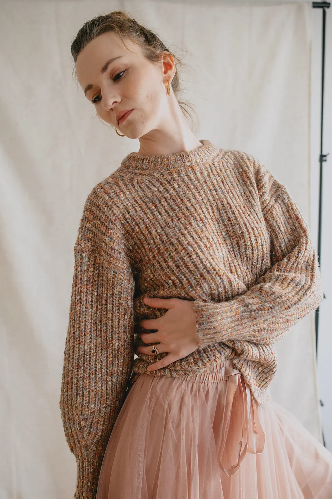 The Misty Melange Pullover Sweater - PLUS