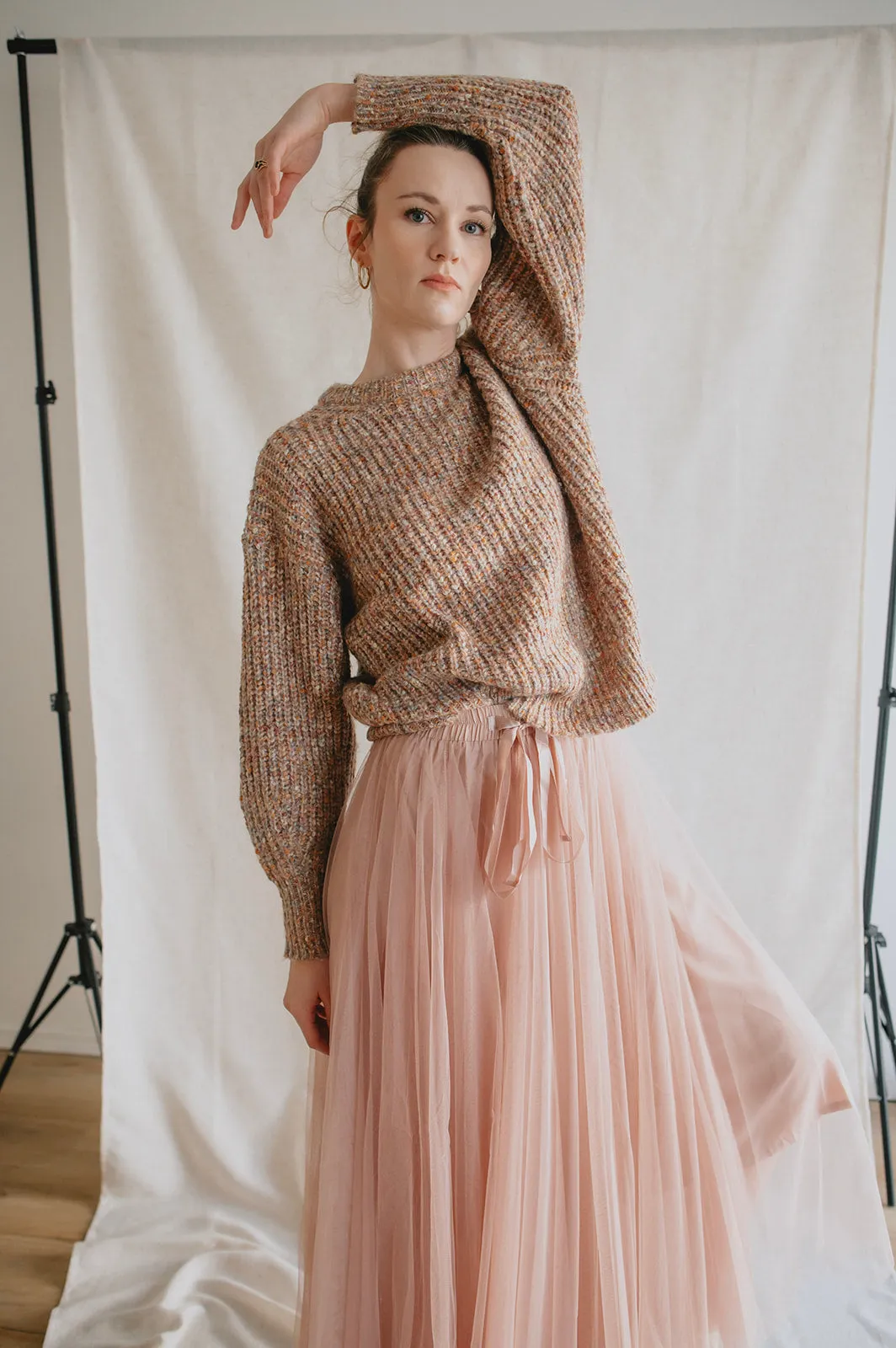 The Misty Melange Pullover Sweater - PLUS