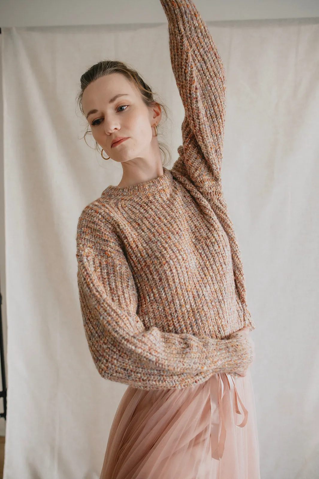 The Misty Melange Pullover Sweater - PLUS