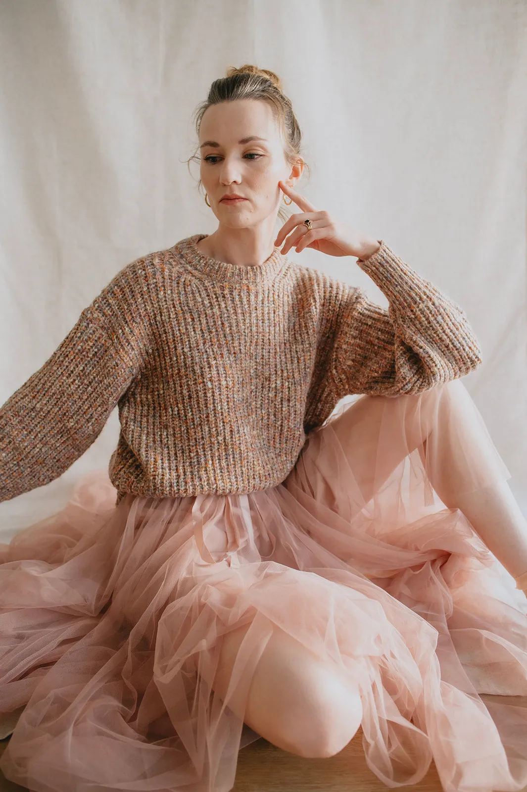 The Misty Melange Pullover Sweater - PLUS