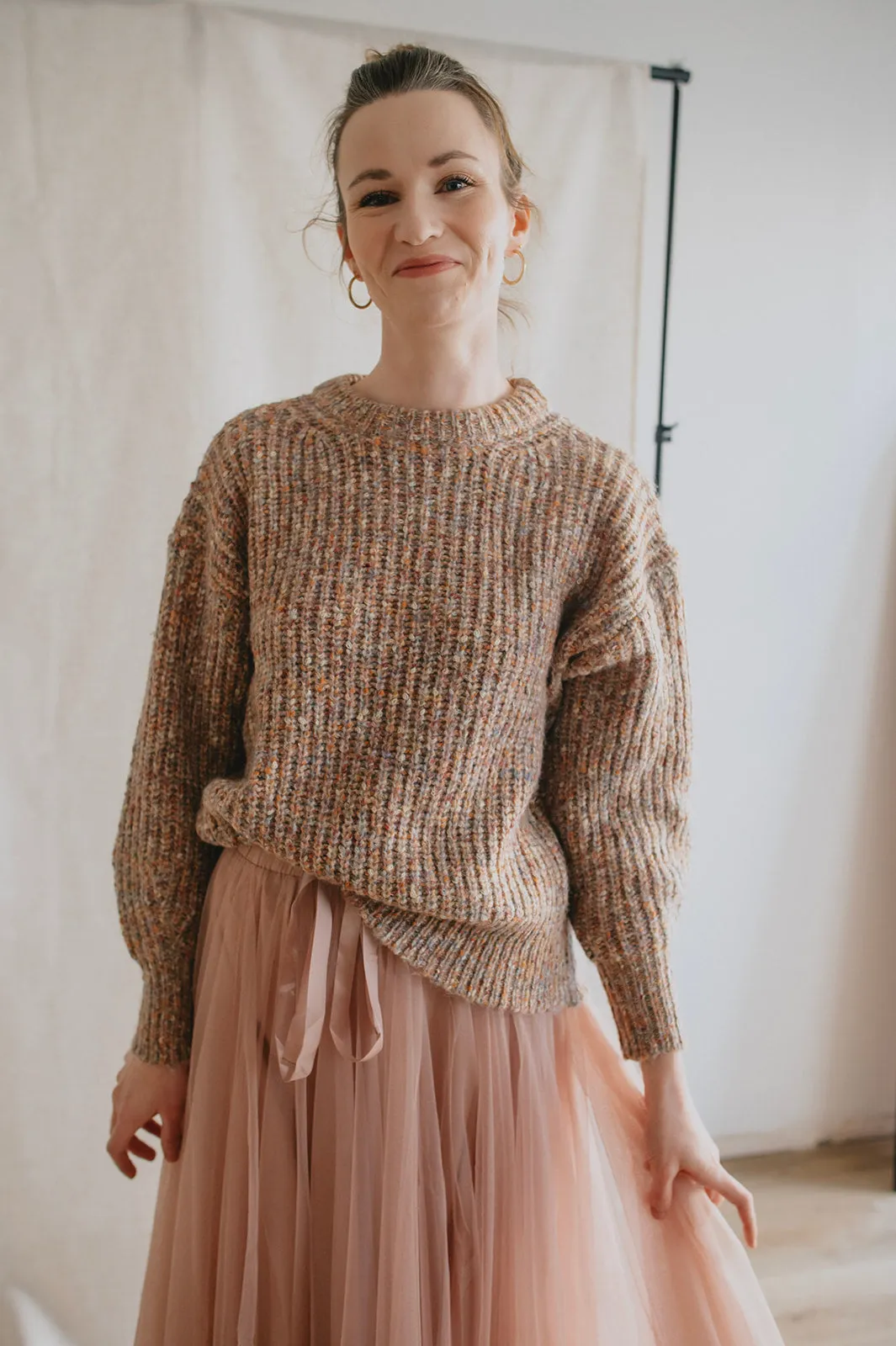 The Misty Melange Pullover Sweater - PLUS