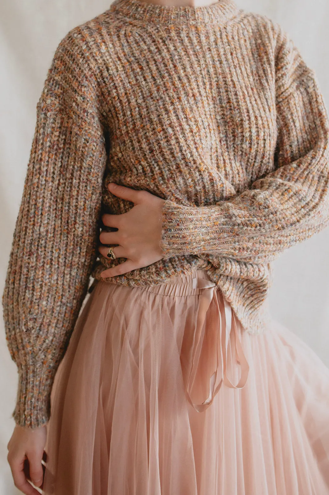 The Misty Melange Pullover Sweater - PLUS