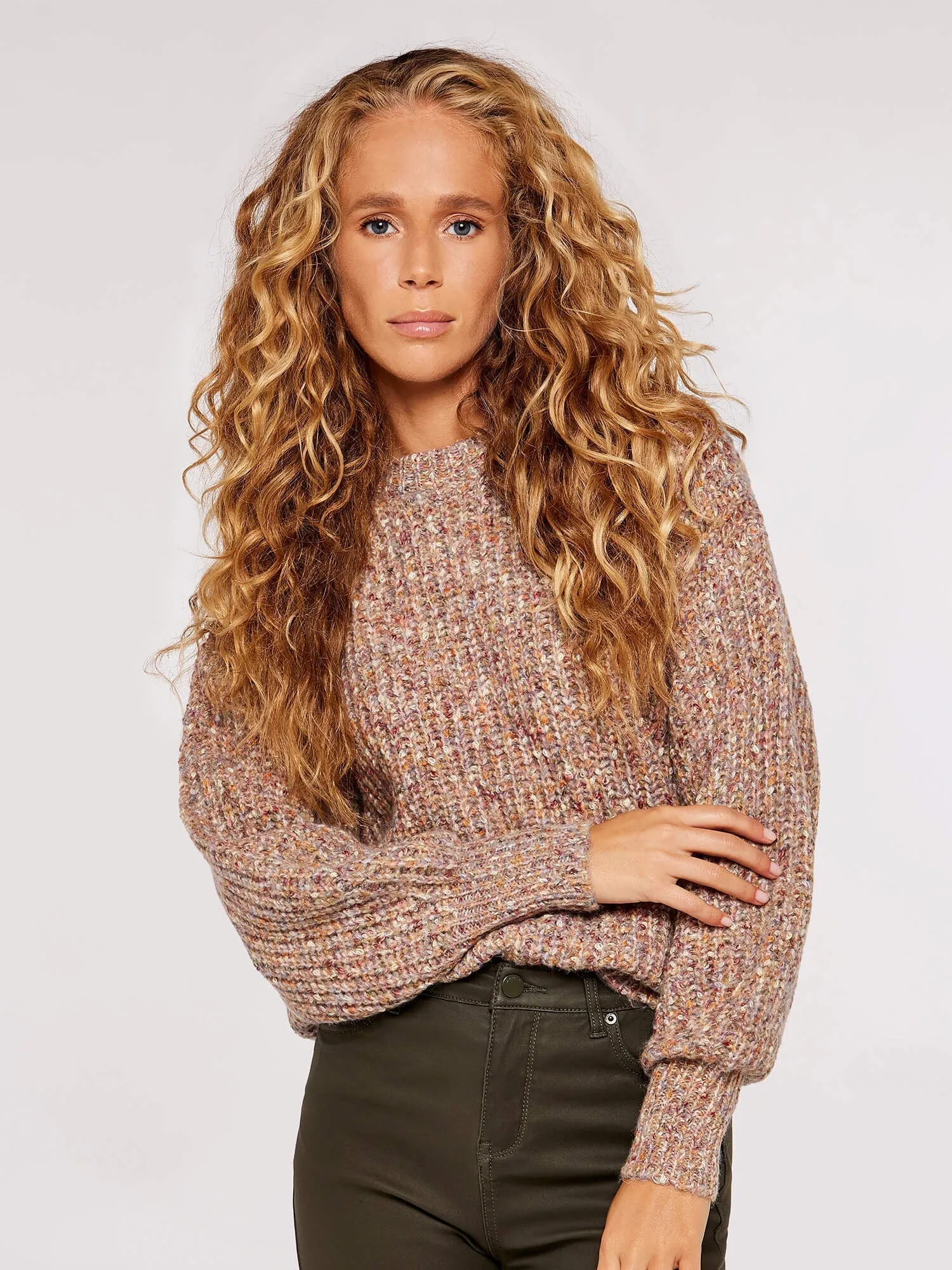 The Misty Melange Pullover Sweater - PLUS