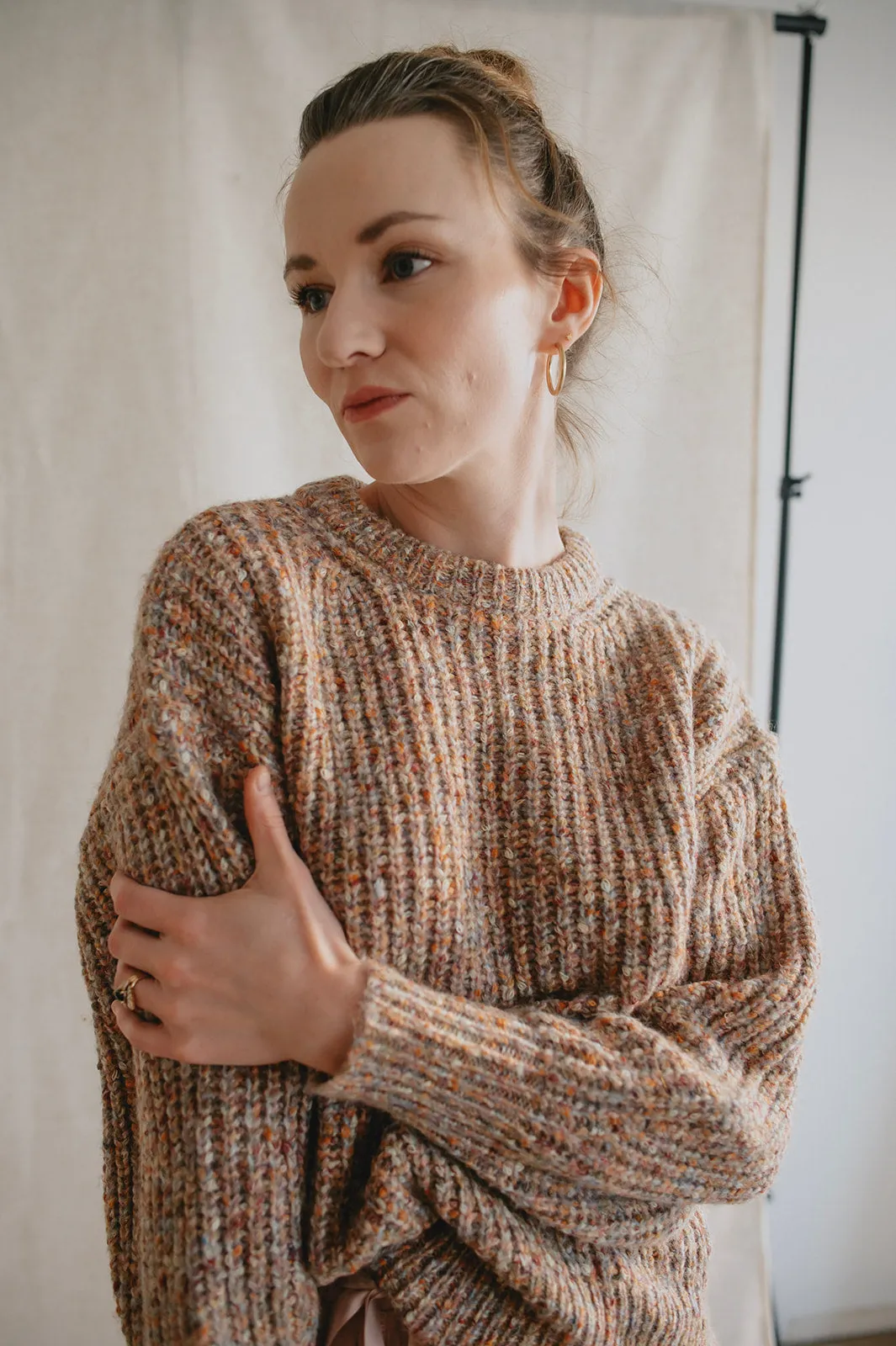 The Misty Melange Pullover Sweater - PLUS