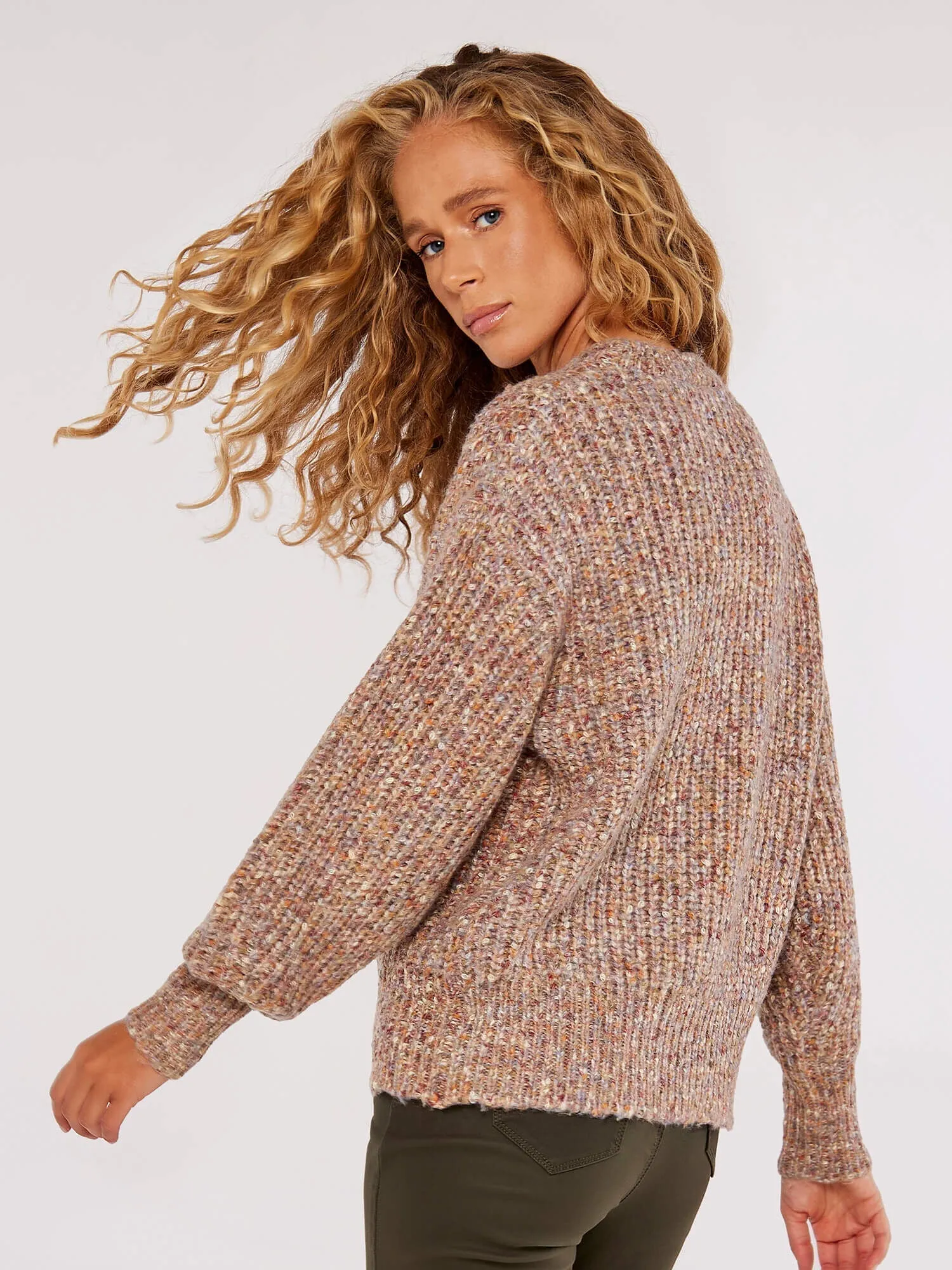 The Misty Melange Pullover Sweater - PLUS