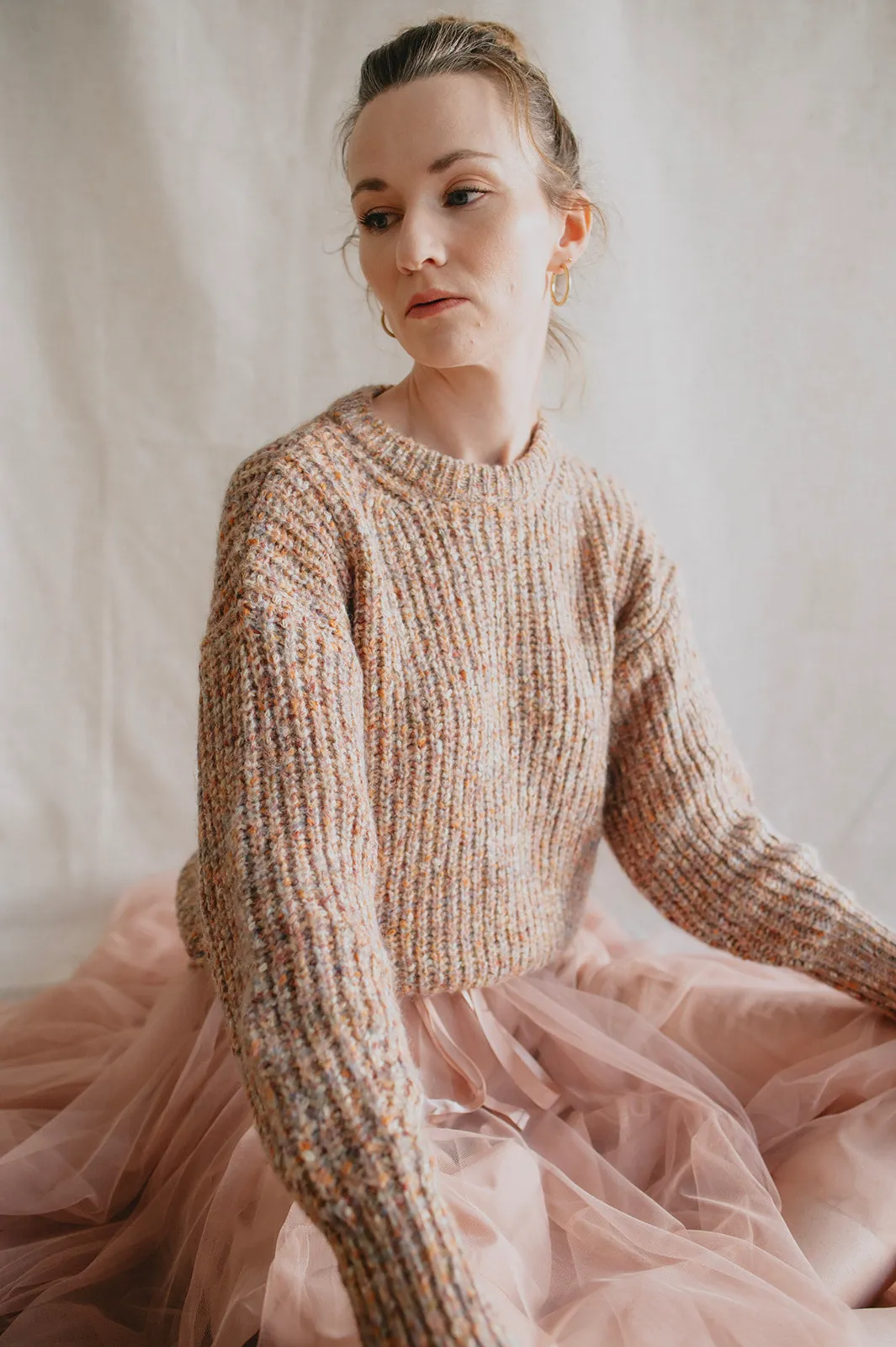 The Misty Melange Pullover Sweater - PLUS
