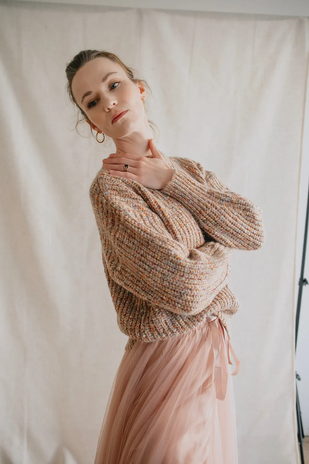 The Misty Melange Pullover Sweater - PLUS