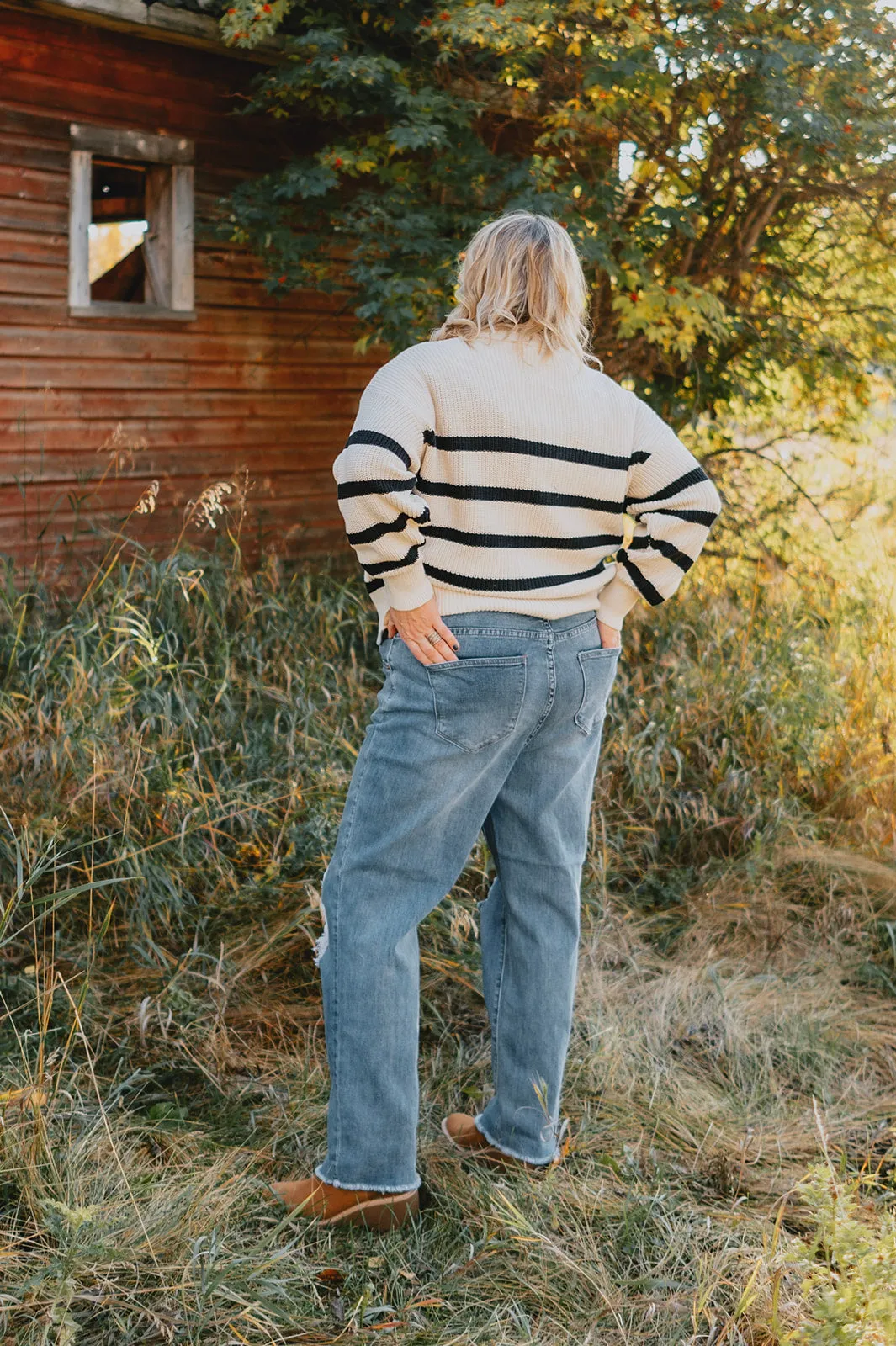 The Payton Straight Distressed Denim - PLUS
