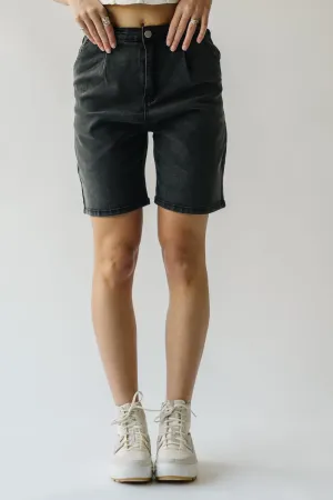 The Tulsa High Rise Bermuda Short in Black