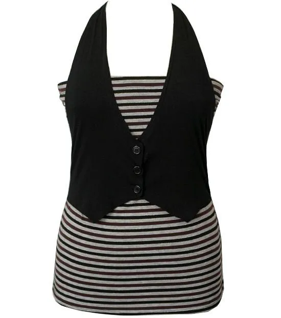 Trendy Shirt Halter Vest Top
