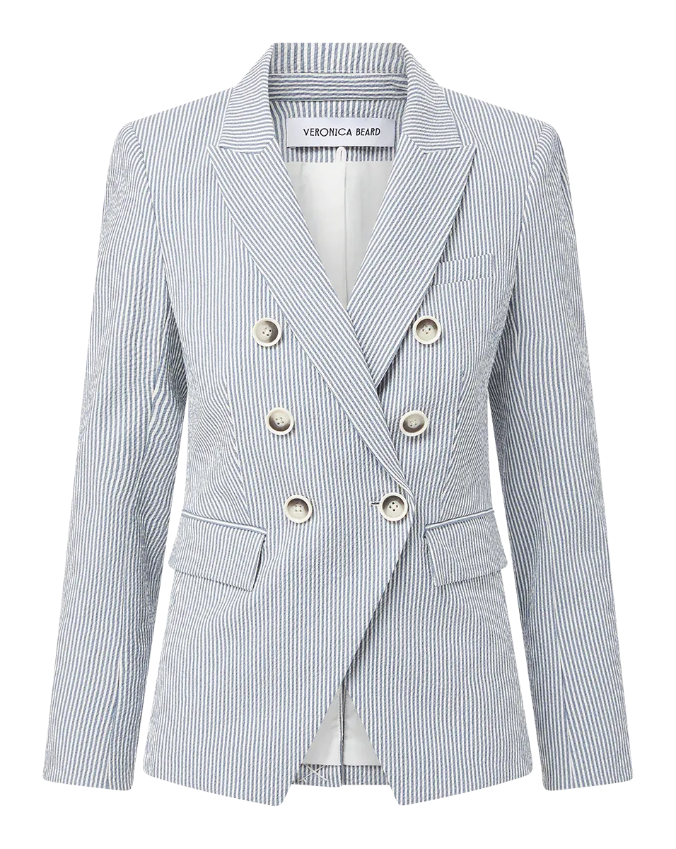 VERONICA BEARD Miller Seersucker Dickey Jacket