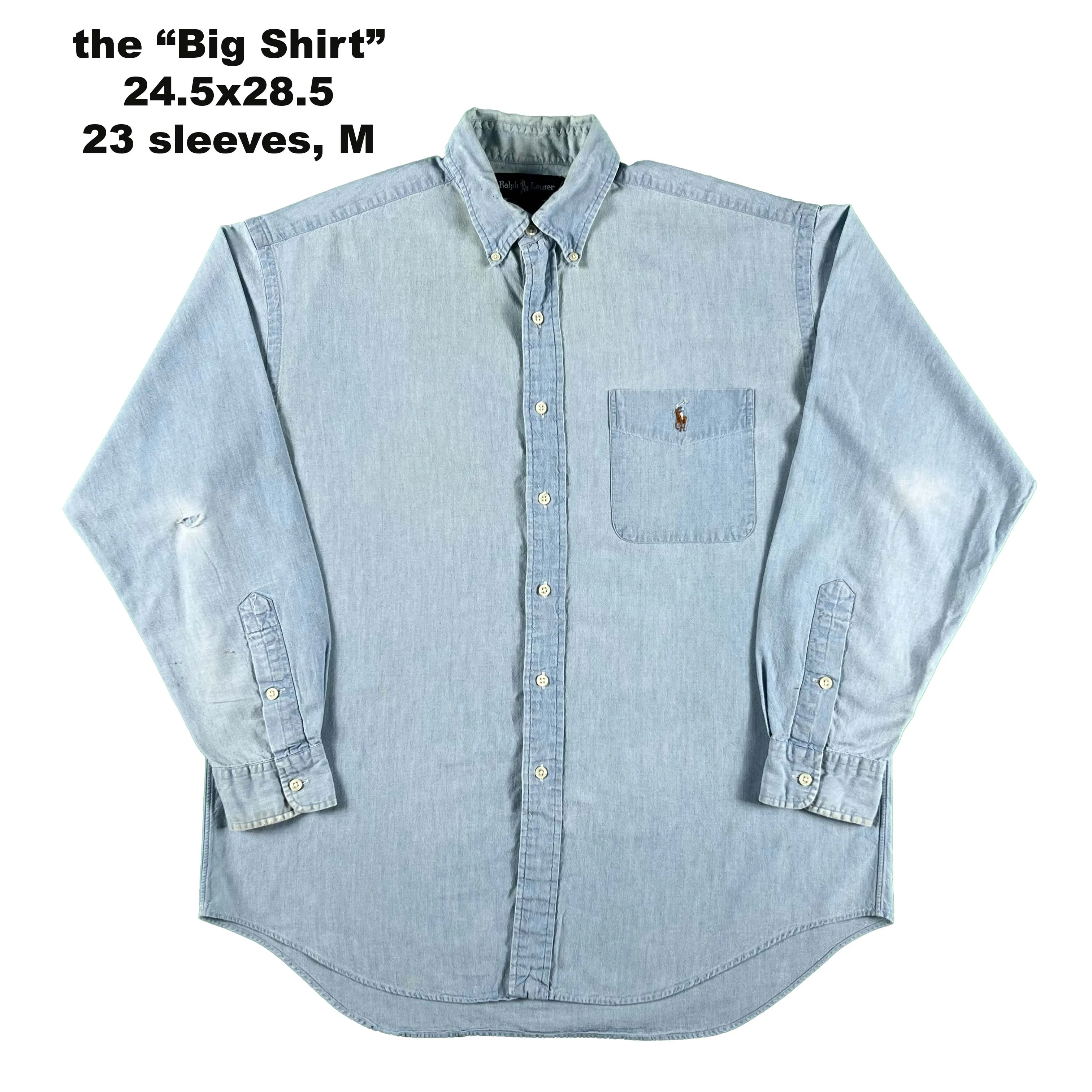 Vintage Ralph Lauren 100% Cotton Button Up Shirts- SELECT SHIRT