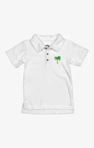 White Fairbanks Palm Tree Polo