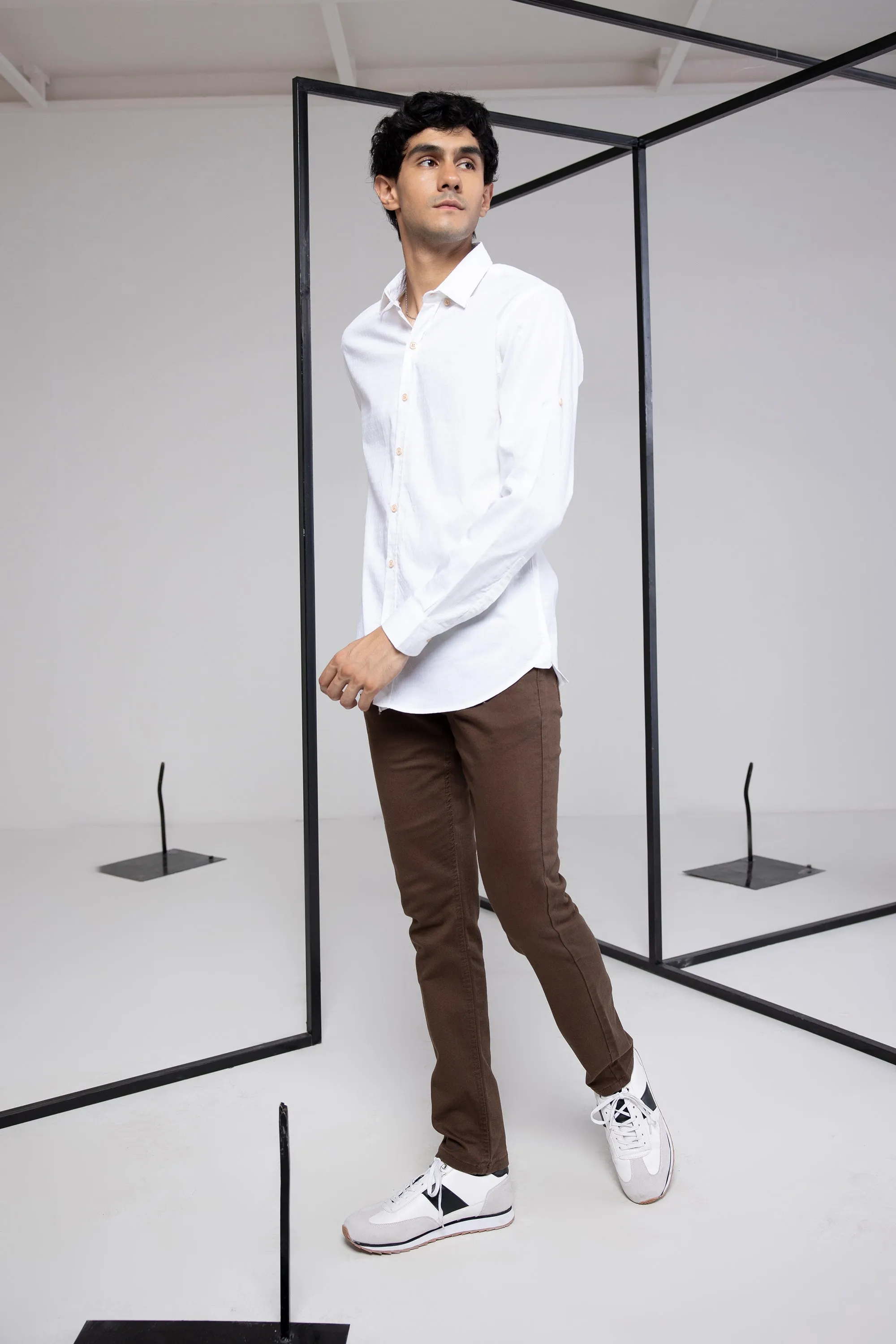White Jacquard Shirt