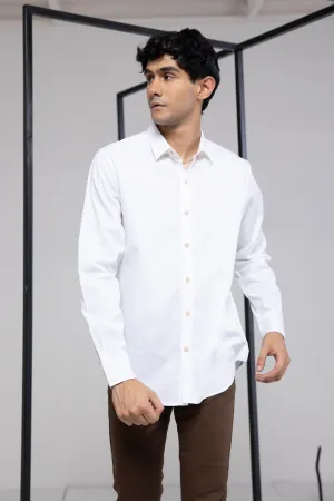 White Jacquard Shirt