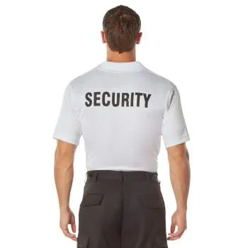 Wicking Security Polo Shirt 100% polyester