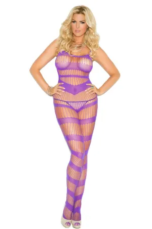 Women's Bodystocking Purple Sleeveless Plus Size