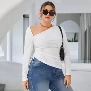 Women’s Plus Size One Shoulder Top